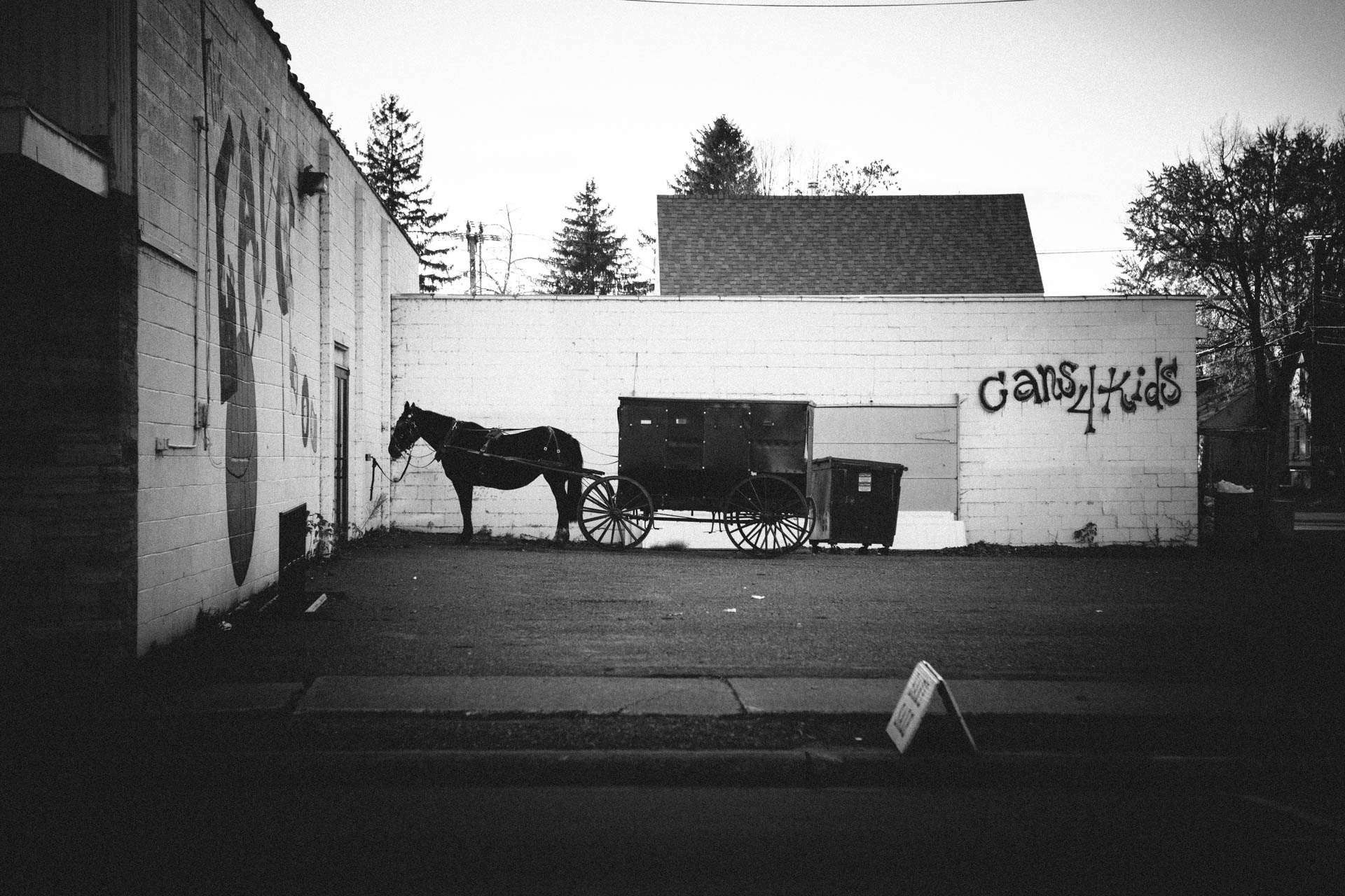 amish-horse-and-buggy-tied-behind-building-cameron-wi-6970