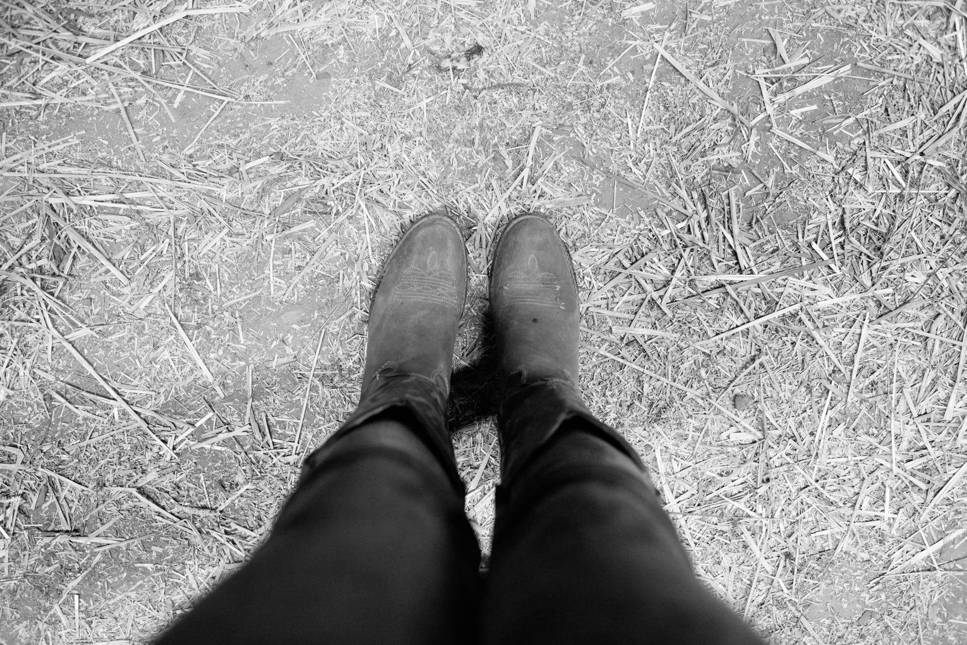 northern-wisconsin-state-fair-looking-down-at-her-cowboy-boots